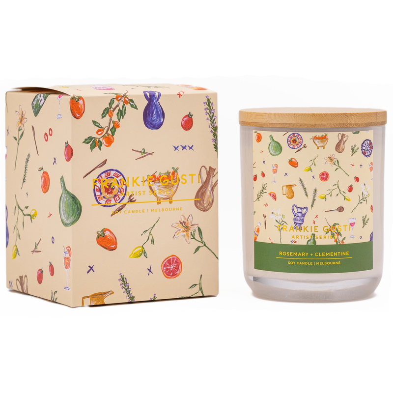 ARTIST SERIES CANDLE - ROSEMARY + CLEMENTINE - BRIGITTE GRANT