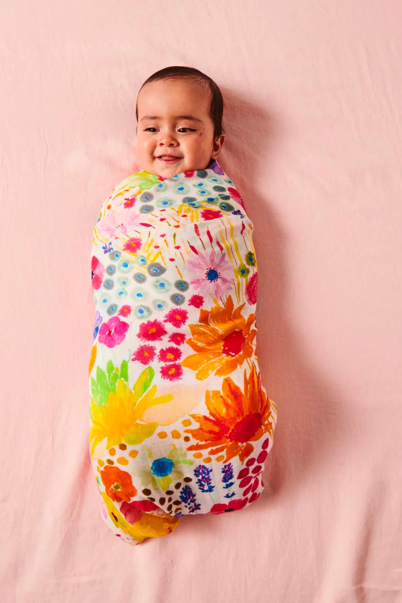 FIELD OF DREAMS IN COLOUR BAMBOO SWADDLE
