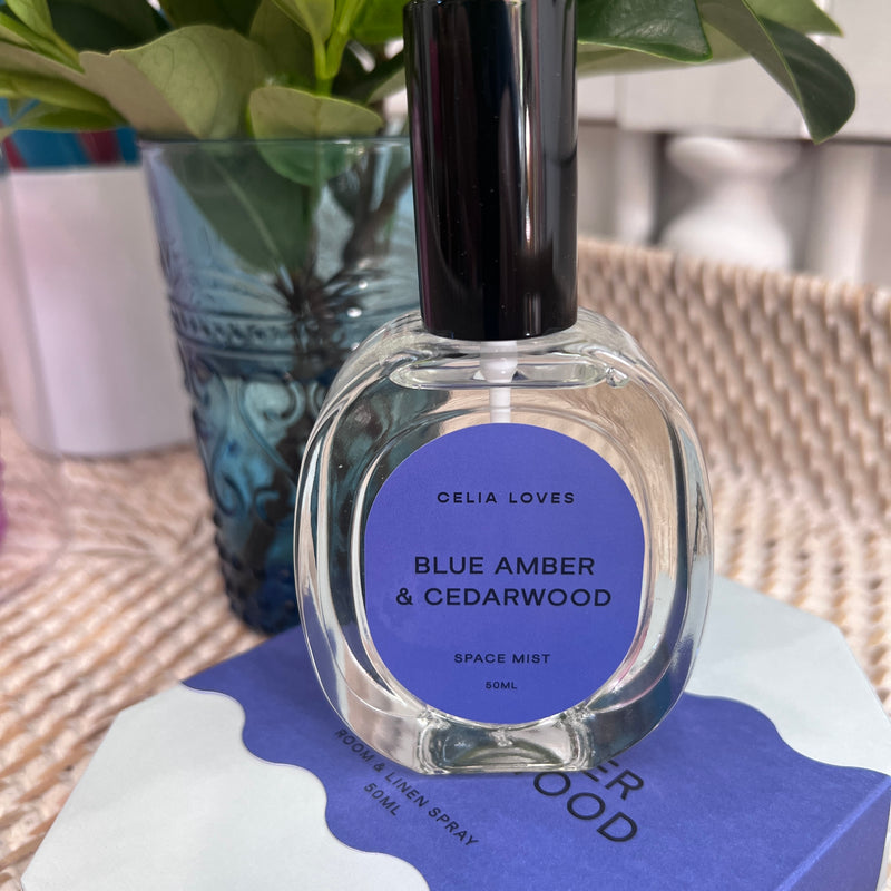 Blue Amber + Cedarwood - Room Spray 50ml