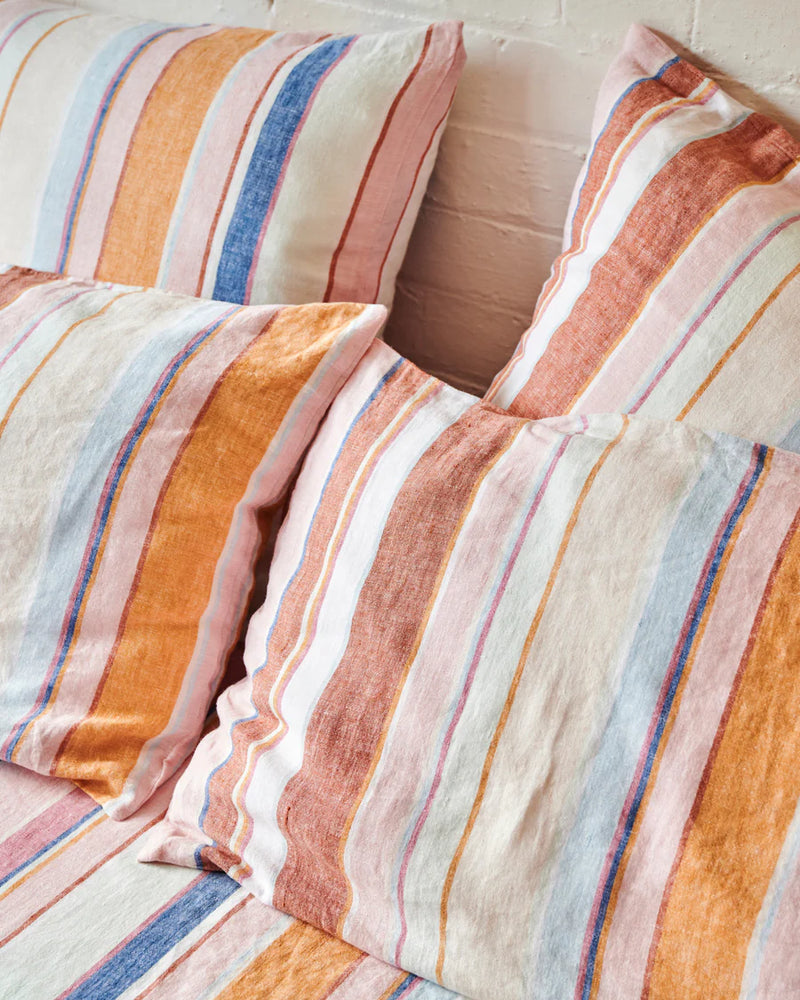 Jaipur Stripe Linen European Pillowcases