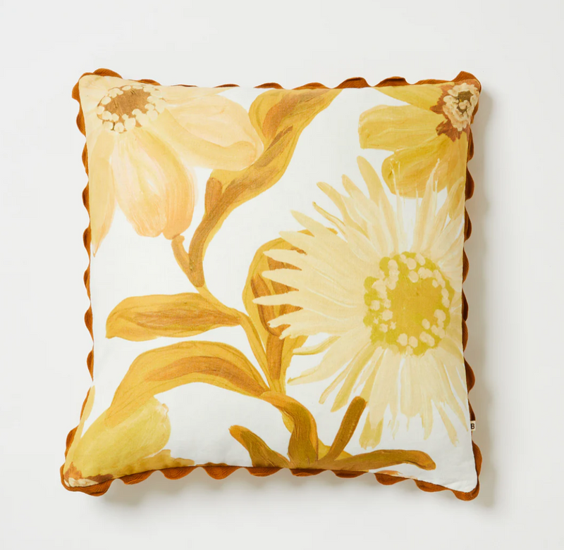 Cornflower Mustard Cushion