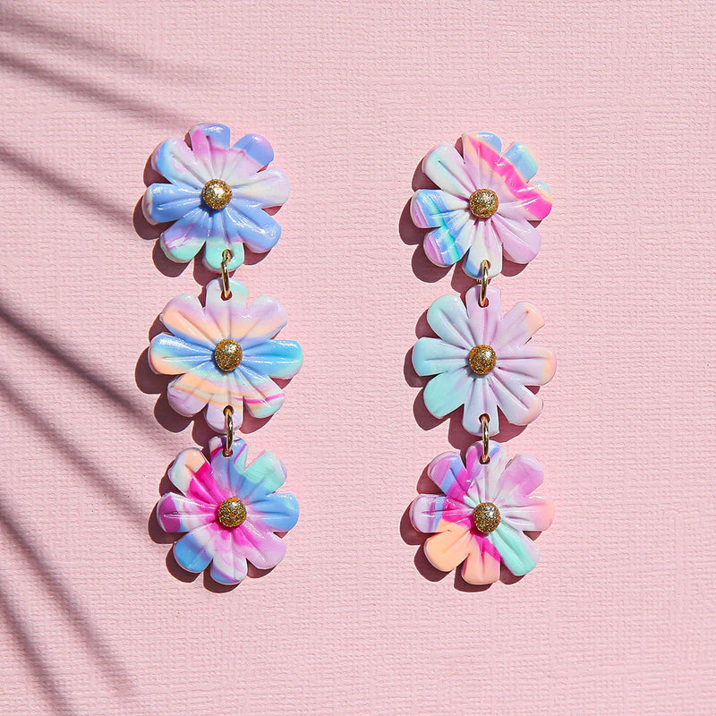 Pastel Daisy Chains Earrings