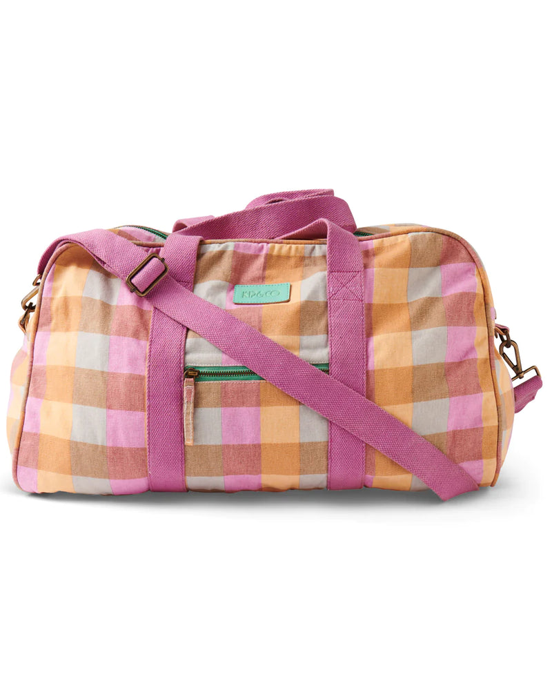 SHERBET TARTAN DUFFLE BAG