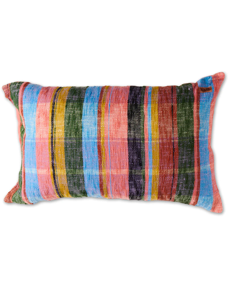 SEA OF COLOUR TARTAN CUSHION