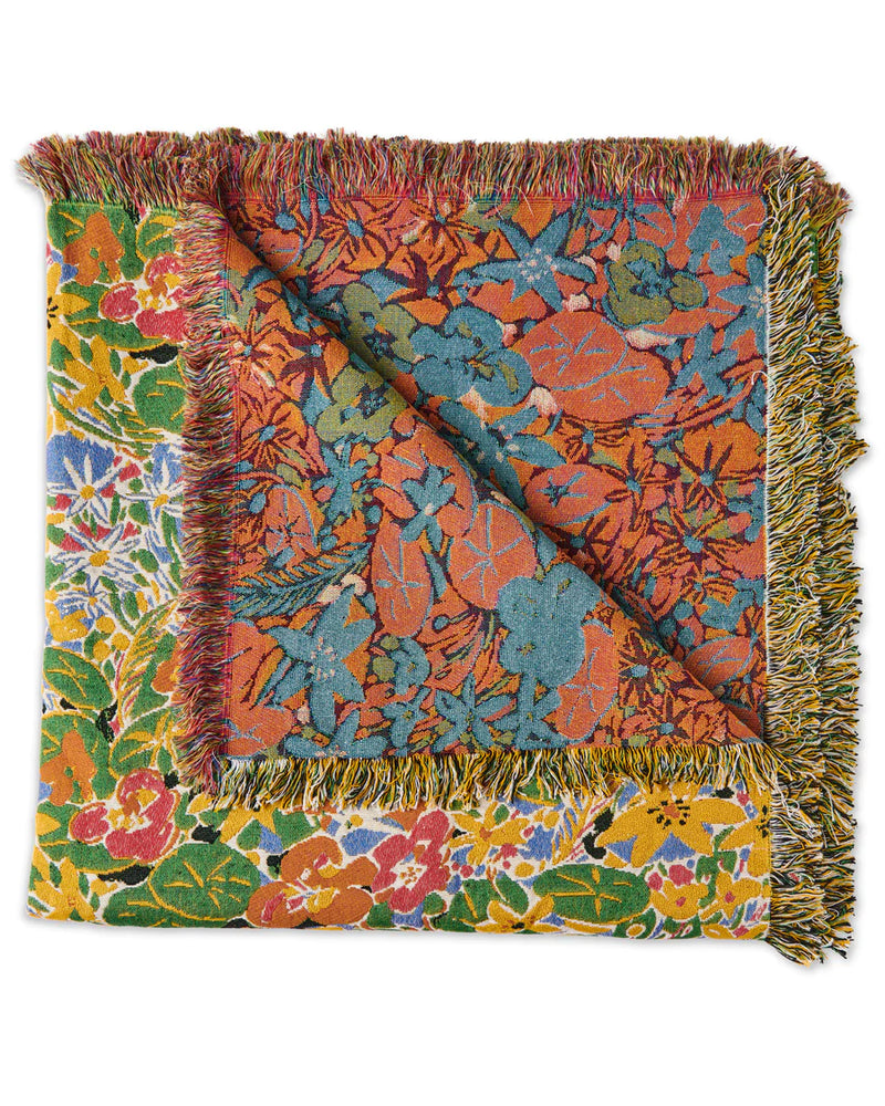 KIP&CO X KEN DONE NASTURTIUM TAPESTRY BLANKET