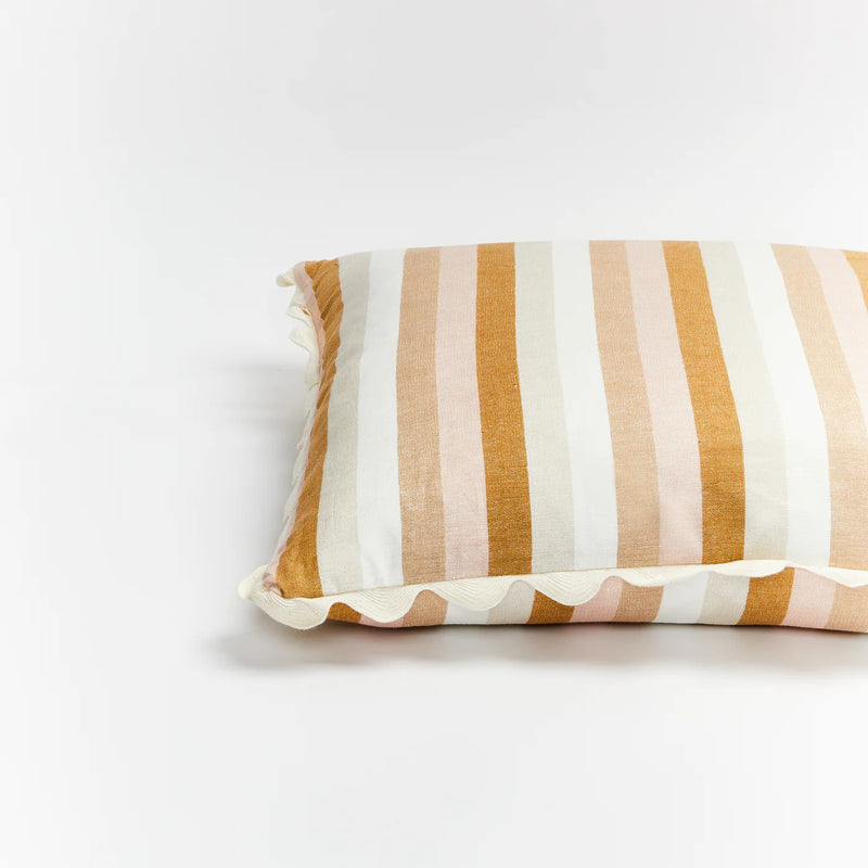 FLORENCE STRIPE WHEAT 60CM CUSHION