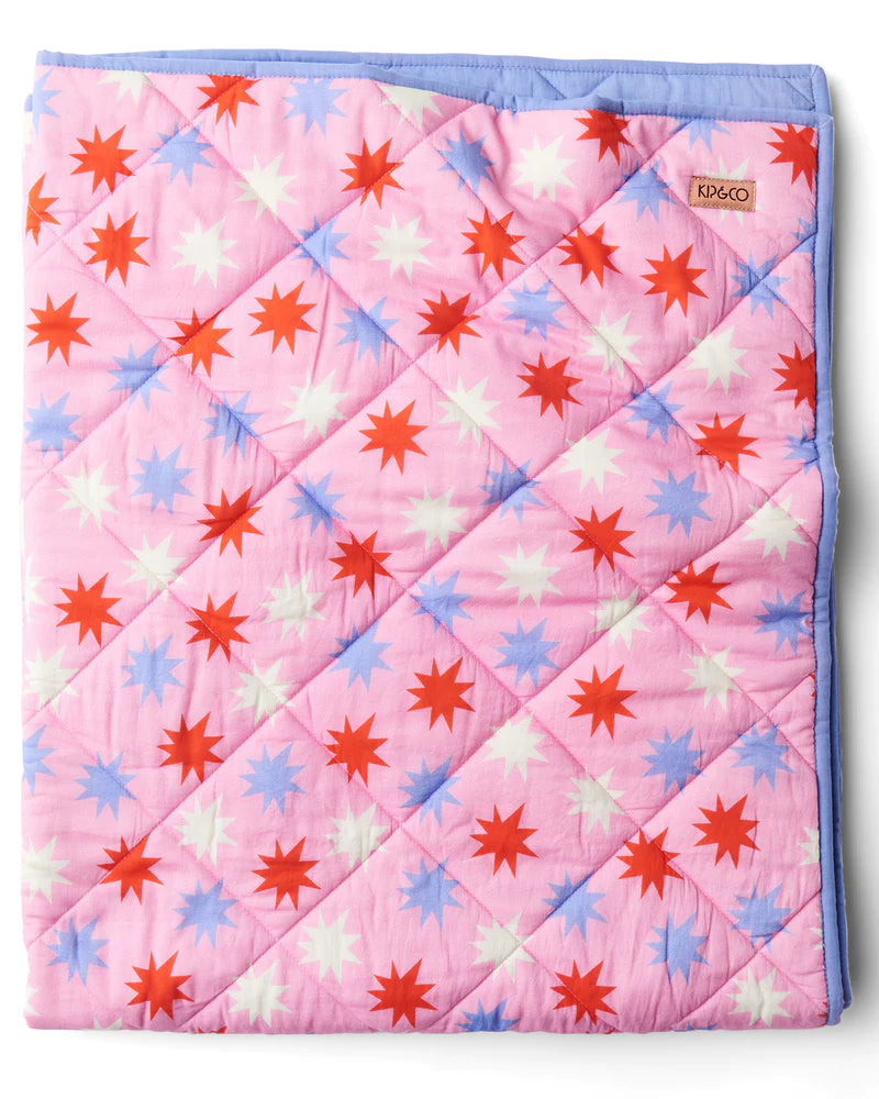 BE A STAR ORGANIC COTTON QUILTED COT BEDSPREAD