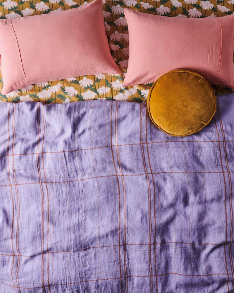 PECAN VELVET PEA CUSHION
