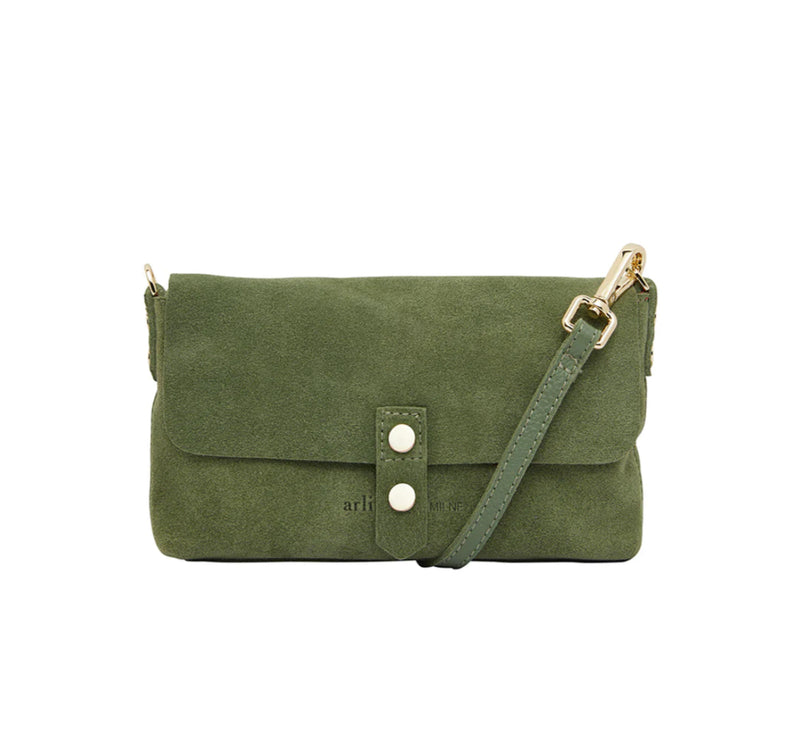 Paige Wallet - Sage Suede