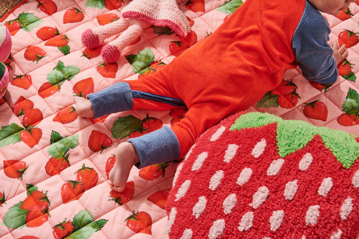 Strawberry Delight Quilted Play Mat